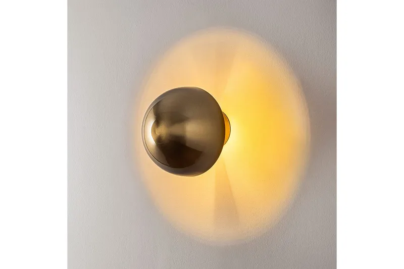 Seinävalaisin Polmar Kulta Halkaisija: 16 cm - Halkaisija: 16 cm - Valaistus - Sisävalaistus & lamput - Erikoisvalaisin - Riisipaperivalaisin