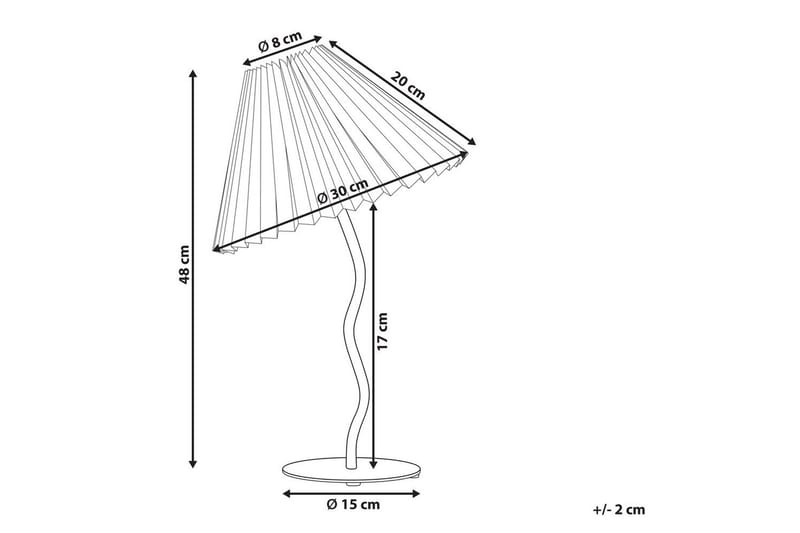 Skiros Pöytävalaisin 48 cm E27 - Valkoinen - Valaistus - Sisävalaistus & lamput - Erikoisvalaisin - Riisipaperivalaisin