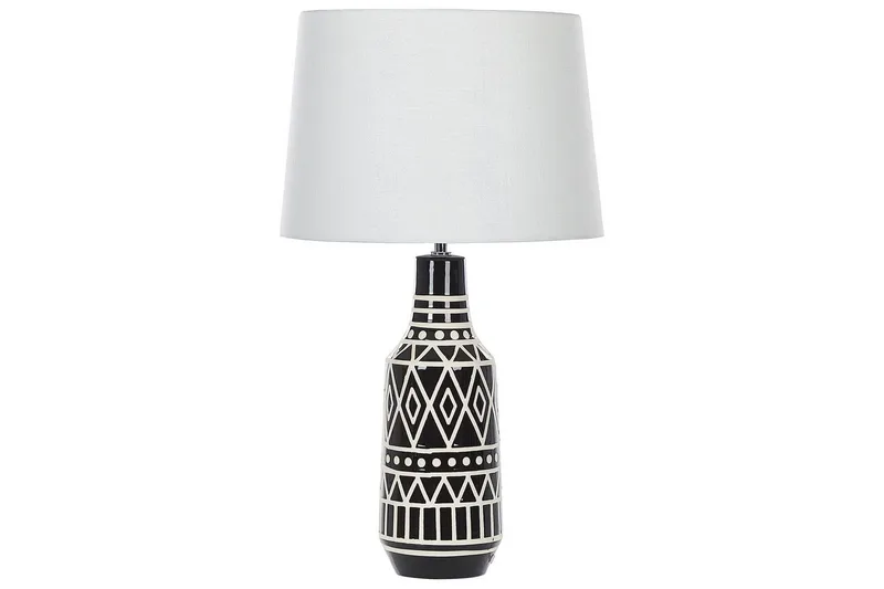 Tavolara Pöytävalaisin 68 cm E27, Musta/Valkoinen