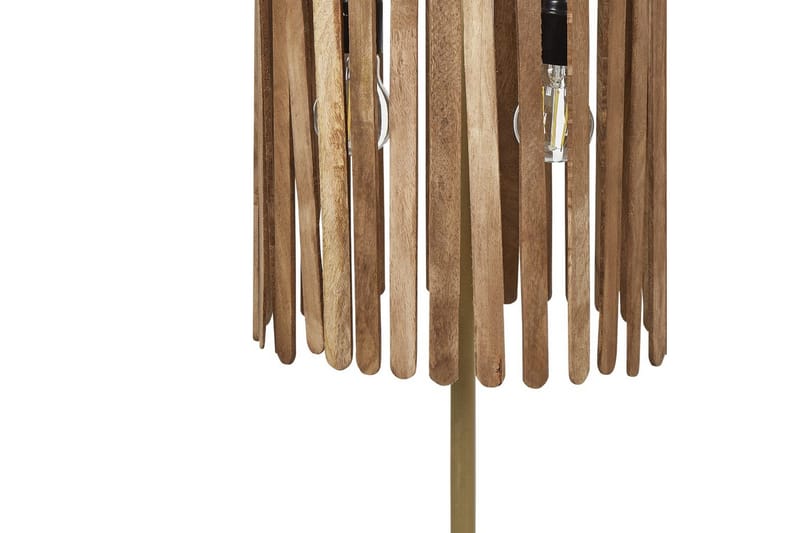 Tenedos Pöytävalaisin 77 cm E27 - Messinki/Tumma puu - Valaistus - Sisävalaistus & lamput - Erikoisvalaisin - Riisipaperivalaisin