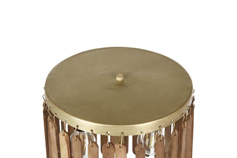 Tenedos Pöytävalaisin 77 cm E27 - Messinki/Tumma puu - Valaistus - Sisävalaistus & lamput - Erikoisvalaisin - Riisipaperivalaisin