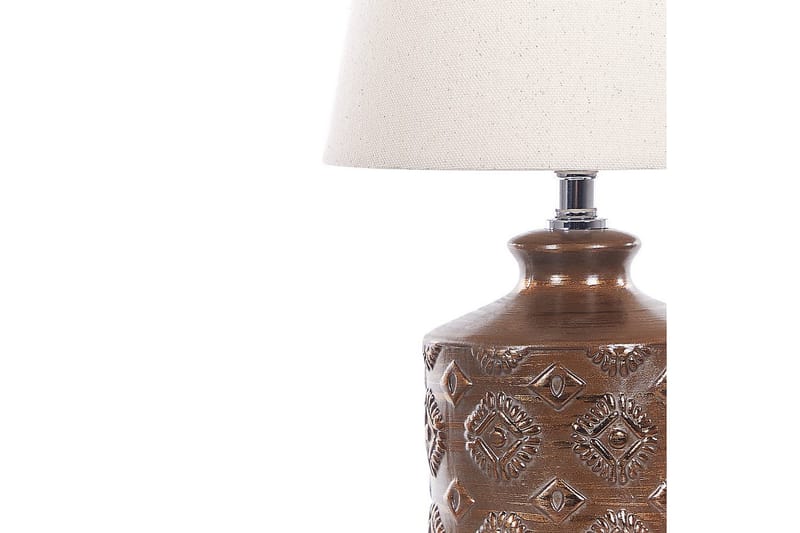 Tesoro Pöytävalaisin 35 cm E14 - Tummanruskea/Beige - Valaistus - Sisävalaistus & lamput - Erikoisvalaisin - Riisipaperivalaisin