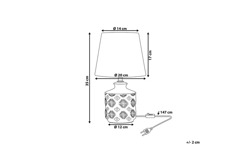Tesoro Pöytävalaisin 35 cm E14 - Vaaleabeige - Valaistus - Sisävalaistus & lamput - Erikoisvalaisin - Riisipaperivalaisin