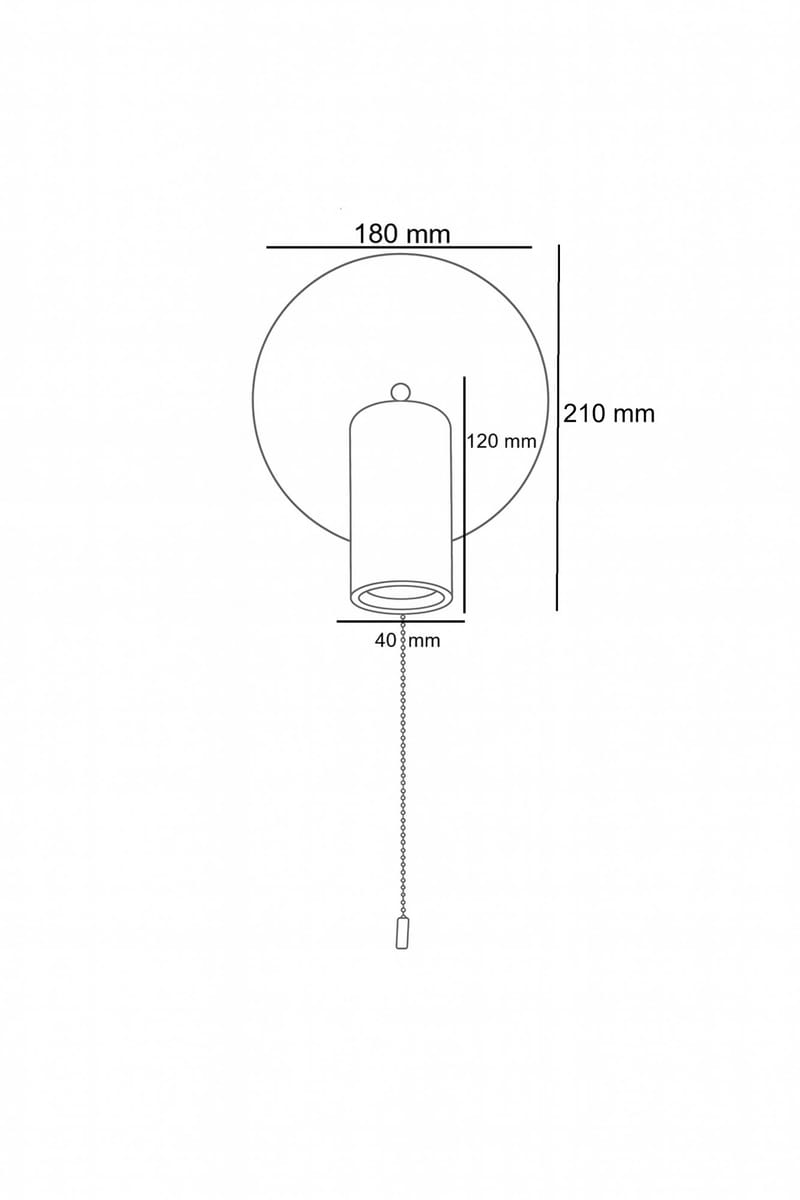 Tharosel seinävalaisin 21 cm - Valaistus - Sisävalaistus & lamput - Erikoisvalaisin - Riisipaperivalaisin