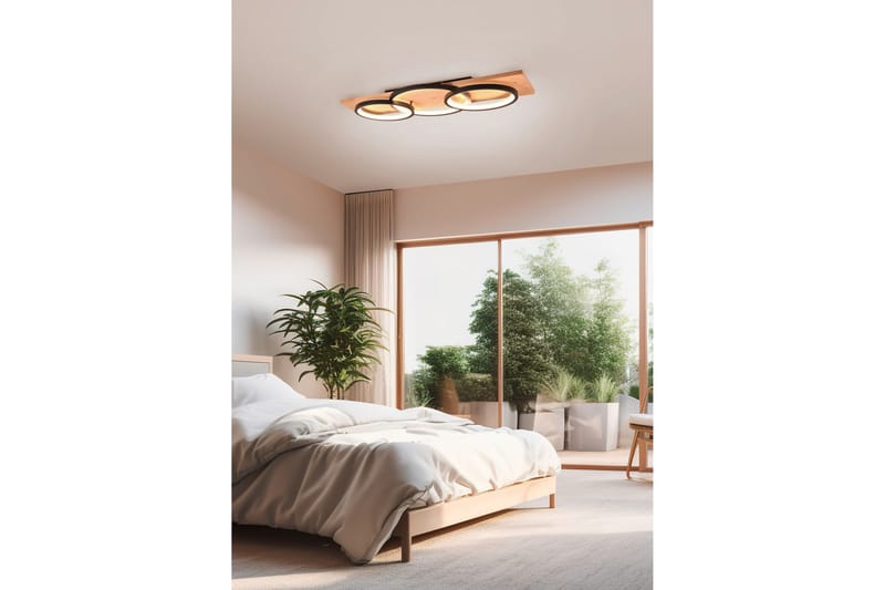 LED-Kattovalaisin Barca 3-os Mattamusta/Puu - TRIO - Valaistus - Sisävalaistus & lamput - Erikoisvalaisin - Tiffanylamppu