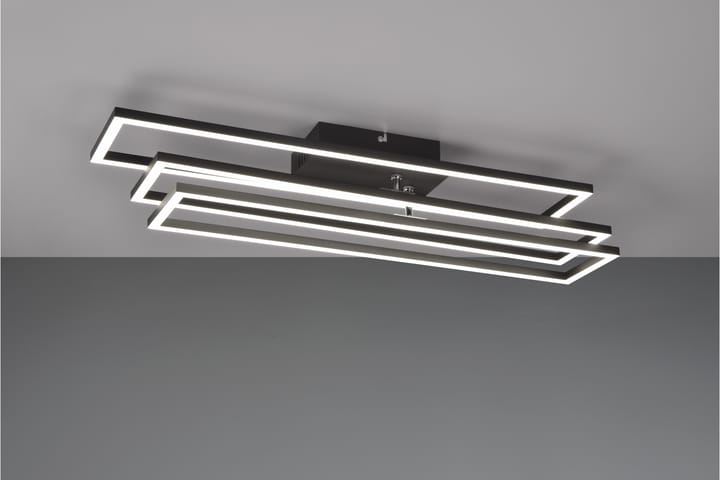 LED-Kattovalaisin Corso Mattamusta - TRIO - Tiffanylamppu - Olohuoneen valaisin - Plafondit - Kattovalaisin