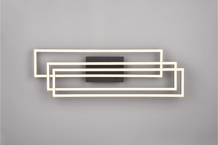 LED-Kattovalaisin Corso Mattamusta - TRIO - Tiffanylamppu - Olohuoneen valaisin - Plafondit - Kattovalaisin