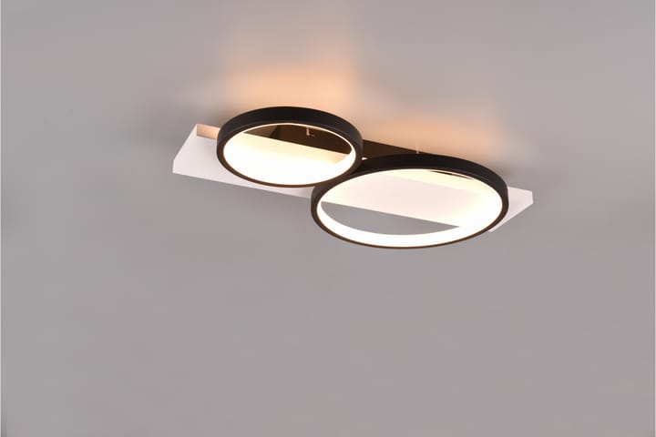 LED-Kattovalaisin Medera 2-os Mattamusta - TRIO - Tiffanylamppu - Olohuoneen valaisin - Plafondit - Kattovalaisin
