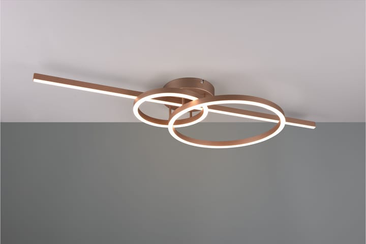 LED-Kattovalaisin Montilla Kahvinruskea - TRIO - Tiffanylamppu - Olohuoneen valaisin - Plafondit - Kattovalaisin