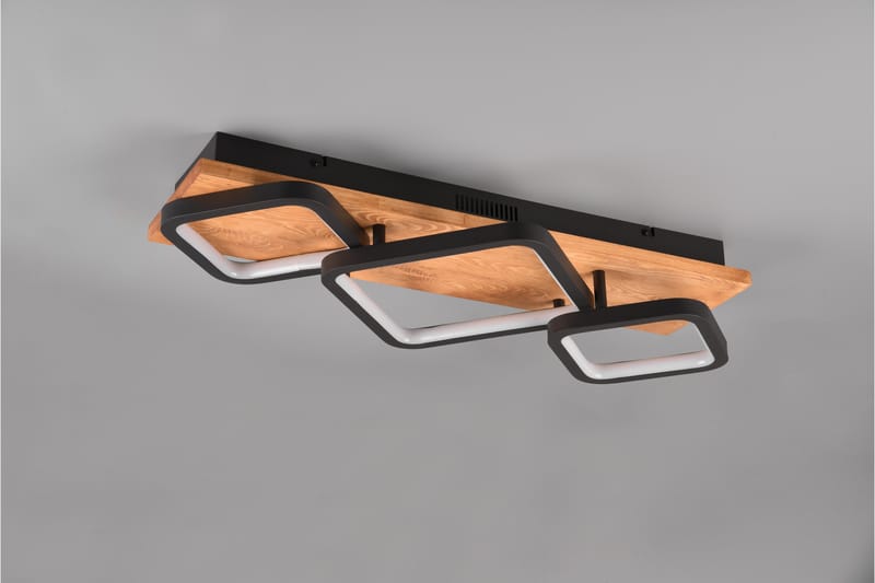 LED-Kattovalaisin Rama 3-os Mattamusta/Puu - TRIO - Valaistus - Sisävalaistus & lamput - Erikoisvalaisin - Tiffanylamppu