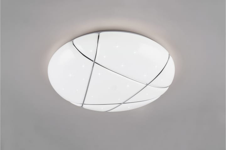 LED-Kattovalaisin Tibor 48cm Valkoinen - TRIO - Tiffanylamppu - Olohuoneen valaisin - Plafondit - Kattovalaisin