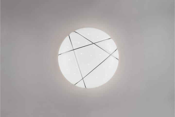 LED-Kattovalaisin Tibor 48cm Valkoinen - TRIO - Tiffanylamppu - Olohuoneen valaisin - Plafondit - Kattovalaisin