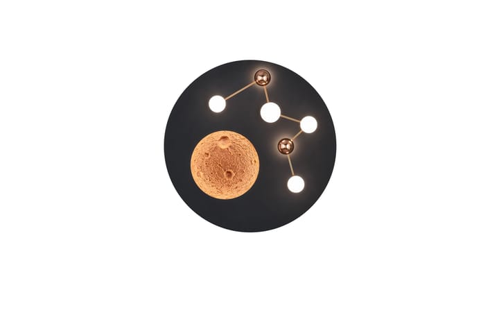 LED-Kattovalaisin Zodiac Mattamusta - TRIO - Tiffanylamppu - Olohuoneen valaisin - Plafondit - Kattovalaisin