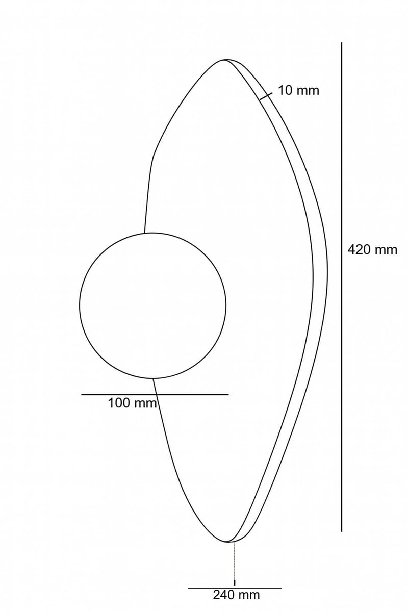 Torlic seinävalaisin 10 cm - Valaistus - Sisävalaistus & lamput - Erikoisvalaisin - Riisipaperivalaisin