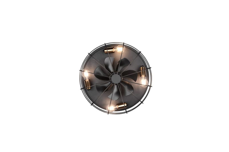Ventilator TRIO Trondheim Mattamusta - Mattamusta - Valaistus - Sisävalaistus & lamput - Erikoisvalaisin - Tiffanylamppu