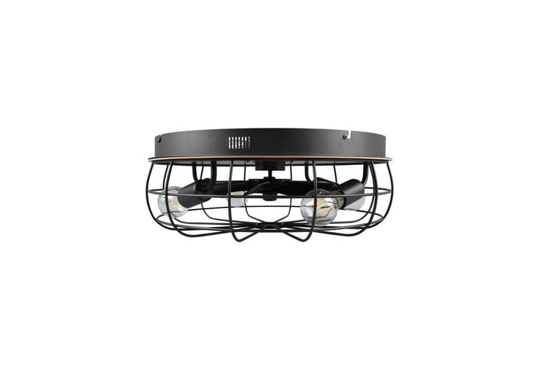 Ventilator TRIO Trondheim Mattamusta/puu - Mattamusta/puu - Valaistus - Sisävalaistus & lamput - Erikoisvalaisin - Tiffanylamppu