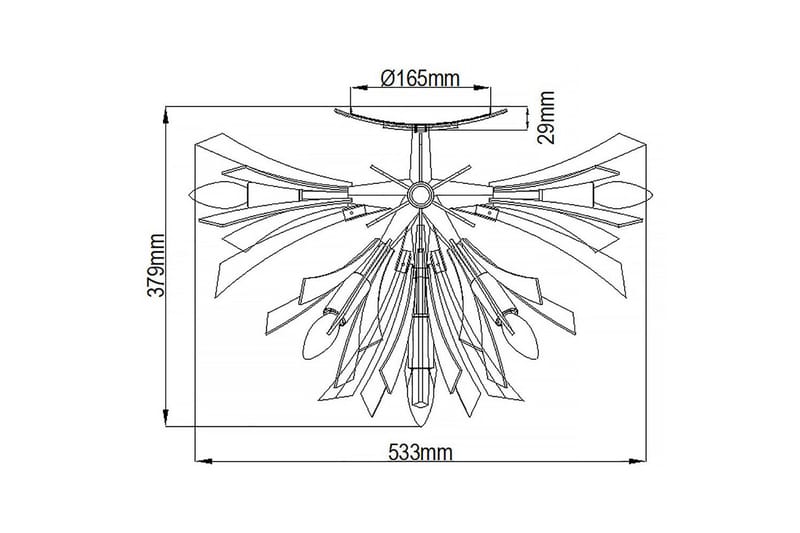 Vida Hinkley Kattovalaisin - Valaistus - Sisävalaistus & lamput - Erikoisvalaisin - Tiffanylamppu