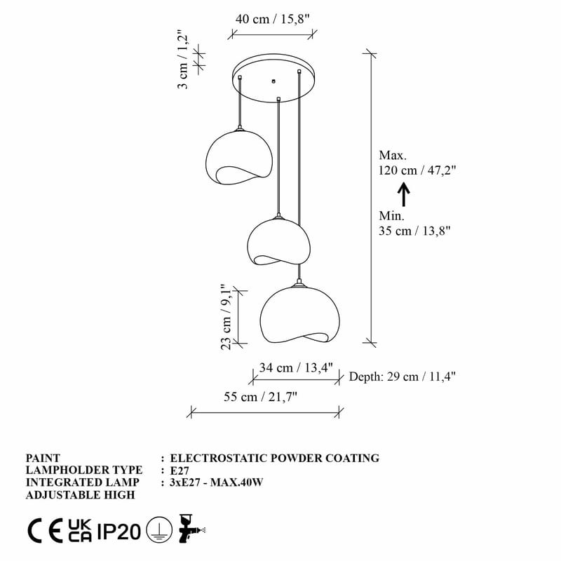 Vyrel riippuvalaisin - Valaistus - Sisävalaistus & lamput - Erikoisvalaisin - Riisipaperivalaisin