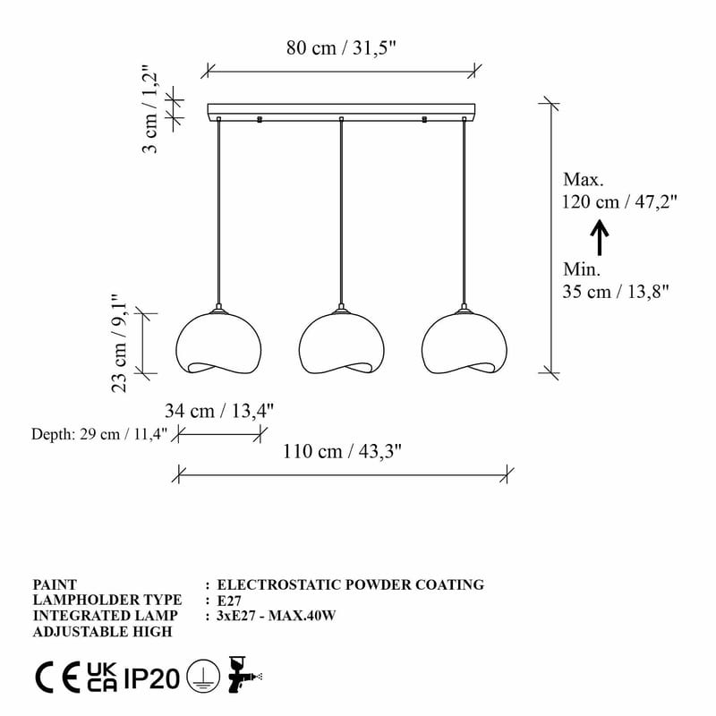 Vyrel riippuvalaisin - Valaistus - Sisävalaistus & lamput - Erikoisvalaisin - Riisipaperivalaisin
