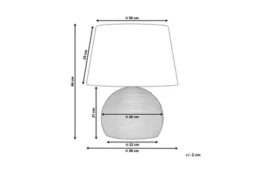 Zannone Pöytävalaisin 46 cm E27 - Vaalea puu/Valkoinen - Valaistus - Sisävalaistus & lamput - Ikkunavalaisimet - Ikkunavalaisin jalalla