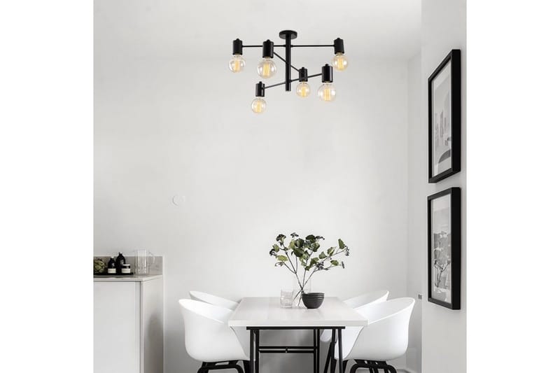 Kattokruunu Hexaia Alas Musta - Musta - Valaistus - Sisävalaistus & lamput - Ikkunavalaisimet - Ikkunavalaisin riippuva