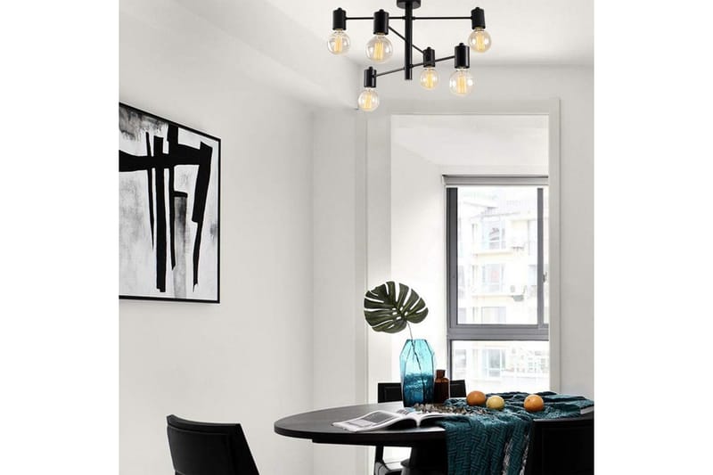 Kattokruunu Hexaia Alas Musta - Musta - Valaistus - Sisävalaistus & lamput - Ikkunavalaisimet - Ikkunavalaisin riippuva