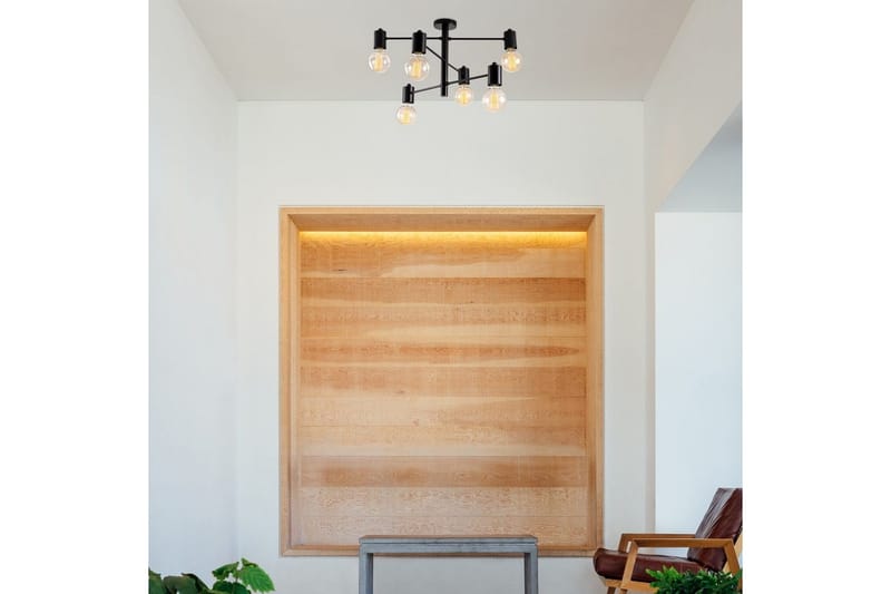 Kattokruunu Hexaia Alas Musta - Musta - Valaistus - Sisävalaistus & lamput - Ikkunavalaisimet - Ikkunavalaisin riippuva