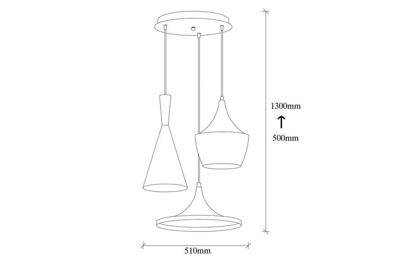 Kattokruunu Mangol Setti Musta / Kulta - Kulta/Musta - Valaistus - Sisävalaistus & lamput - Ikkunavalaisimet - Ikkunavalaisin riippuva