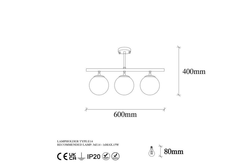 Kattokruunu Sone Vintage Vaakasuora - Kupari - Valaistus - Sisävalaistus & lamput - Ikkunavalaisimet - Ikkunavalaisin riippuva