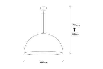 Kattokruunu Zephyra Valkoinen / Kulta Halkaisija: 60 cm - Halkaisija: 60 cm - Valaistus - Sisävalaistus & lamput - Keittiövalaisin - Kattovalaisin keittiö