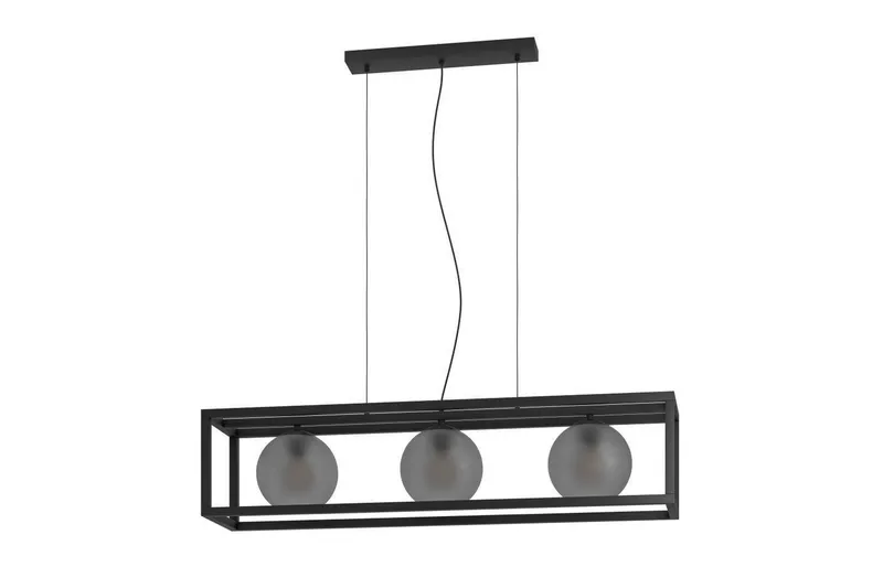 Kattopendel Eglo Arangona Musta/Harmaa Runko, 3 Lamppua, undefined