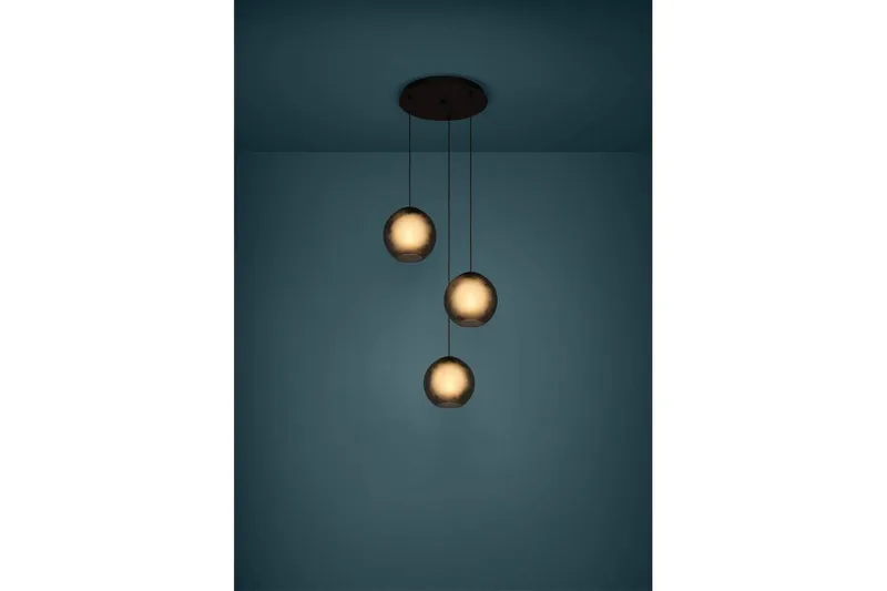 Kattopendel Eglo Arangona Musta/Harmaa Pyörre, 3 Lamppua - Valaistus - Sisävalaistus & lamput - Ikkunavalaisimet - Ikkunavalaisin riippuva