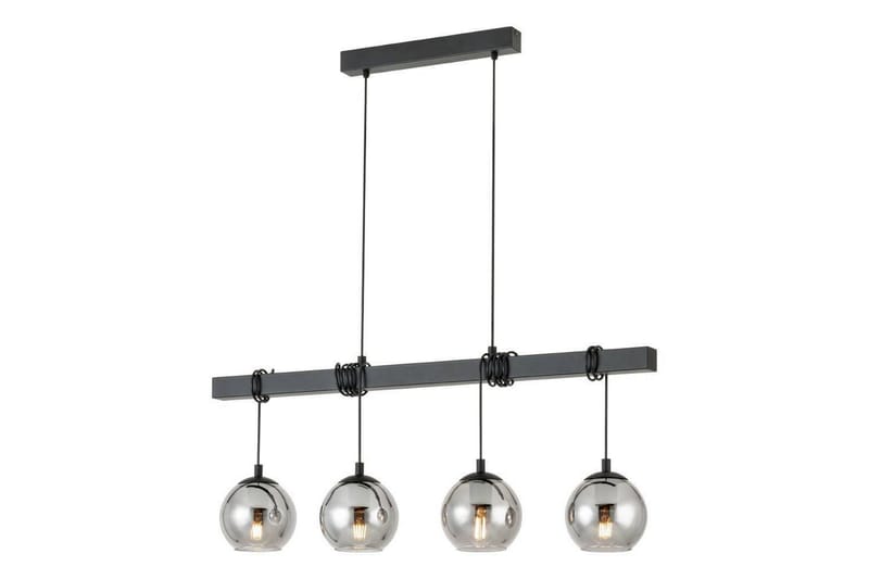 Kattopendel Eglo Argallo Musta/Läpinäkyvä, 4 Lamppua - Valaistus - Sisävalaistus & lamput - Ikkunavalaisimet - Ikkunavalaisin riippuva