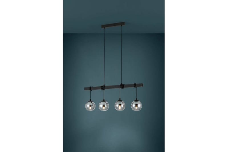 Kattopendel Eglo Argallo Musta/Läpinäkyvä, 4 Lamppua - Valaistus - Sisävalaistus & lamput - Ikkunavalaisimet - Ikkunavalaisin riippuva