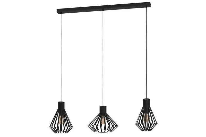 Kattopendel Eglo Basidano musta, 3 lamppua, undefined