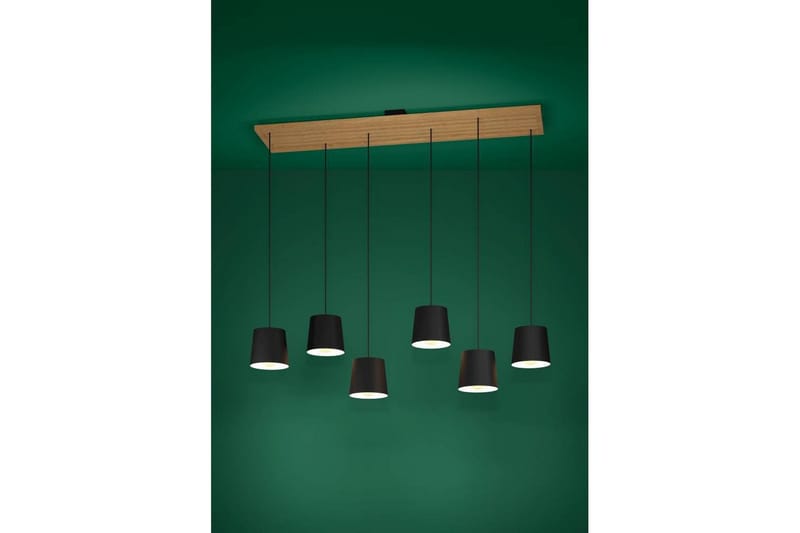 Kattopendel Eglo Camarioca Musta/Puu 5-Lamppuinen - Valaistus - Sisävalaistus & lamput - Ikkunavalaisimet - Ikkunavalaisin riippuva