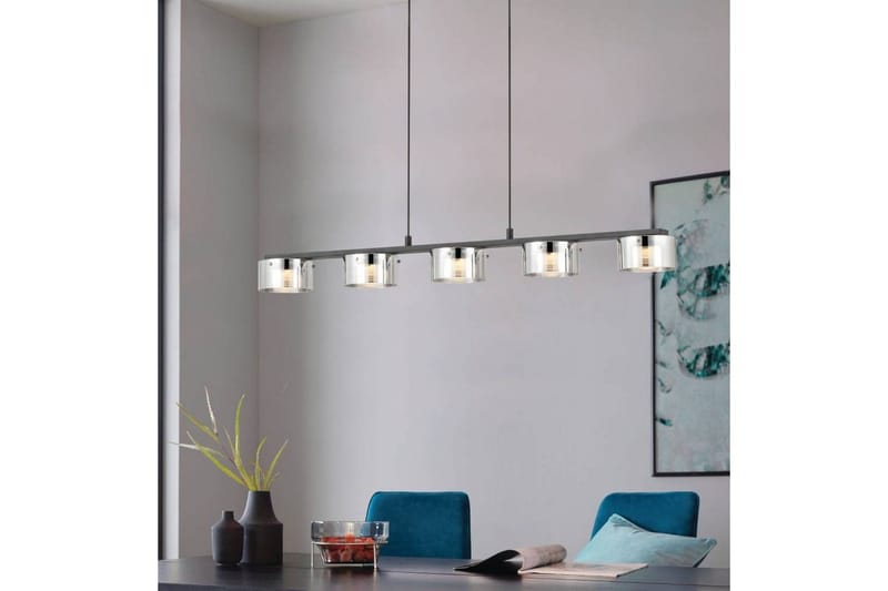 Kattopendel Eglo Copillos Musta/Läpinäkyvä 5 Lampulla - Valaistus - Sisävalaistus & lamput - Ikkunavalaisimet - Ikkunavalaisin riippuva