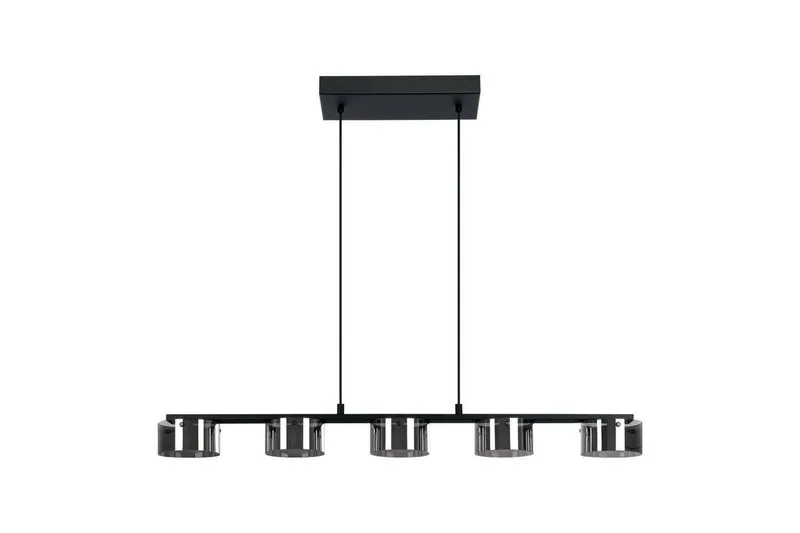 Kattopendel Eglo Copillos Musta/Läpinäkyvä 5 Lampulla, undefined