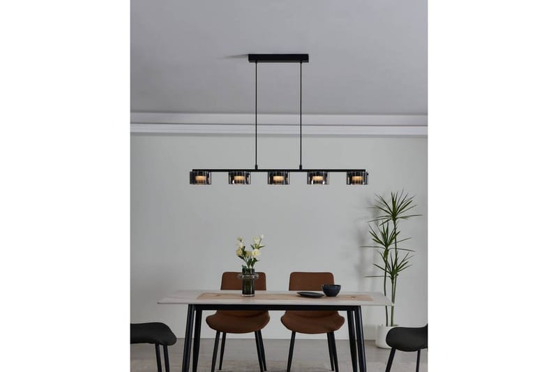 Kattopendel Eglo Copillos Musta/Läpinäkyvä 5 Lampulla - Valaistus - Sisävalaistus & lamput - Ikkunavalaisimet - Ikkunavalaisin riippuva