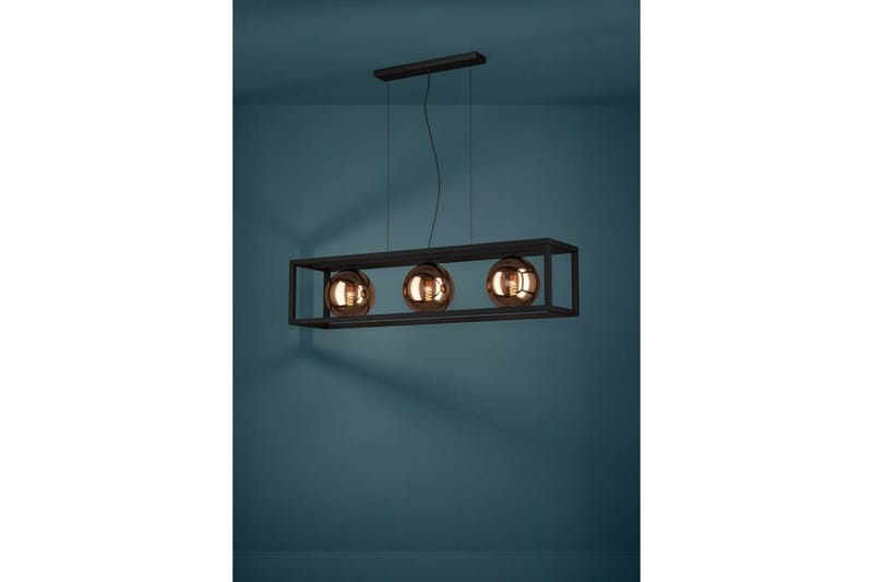 Kattopendel Eglo Cordoba Musta/Kupari Kehys, jossa 3 Lamppua - Valaistus - Sisävalaistus & lamput - Ikkunavalaisimet - Ikkunavalaisin riippuva