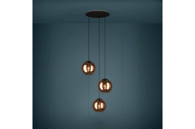 Kattopendel Eglo Cordoba Rondelli Musta/Kupari 3 Lampulla - Valaistus - Sisävalaistus & lamput - Ikkunavalaisimet - Ikkunavalaisin riippuva