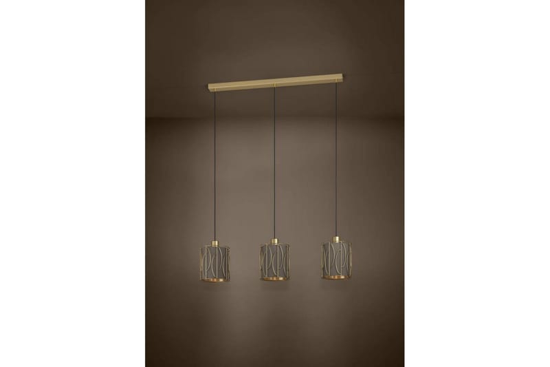 Kattopendel Eglo Corojal Cappuccino/Messinki, jossa 3 Lamppua - Valaistus - Sisävalaistus & lamput - Ikkunavalaisimet - Ikkunavalaisin riippuva