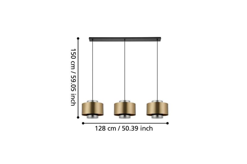 Kattopendel Eglo Duglia läpinäkyvä/kulta 3 lampulla - Valaistus - Sisävalaistus & lamput - Ikkunavalaisimet - Ikkunavalaisin riippuva