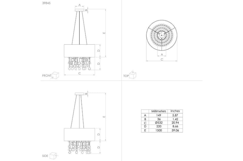 Kattopendel Eglo Escuela musta - Valaistus - Sisävalaistus & lamput - Ikkunavalaisimet - Ikkunavalaisin riippuva