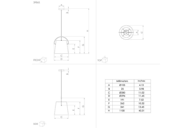 Kattopendel Eglo Granadillos Musta - Valaistus - Sisävalaistus & lamput - Ikkunavalaisimet - Ikkunavalaisin riippuva
