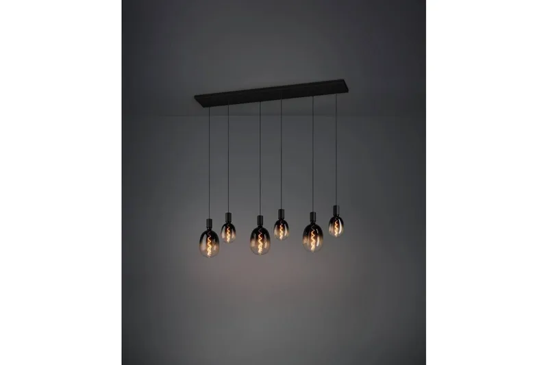 Kattopendel Eglo Huebro Musta, 6 Lamppua - Valaistus - Sisävalaistus & lamput - Ikkunavalaisimet - Ikkunavalaisin riippuva