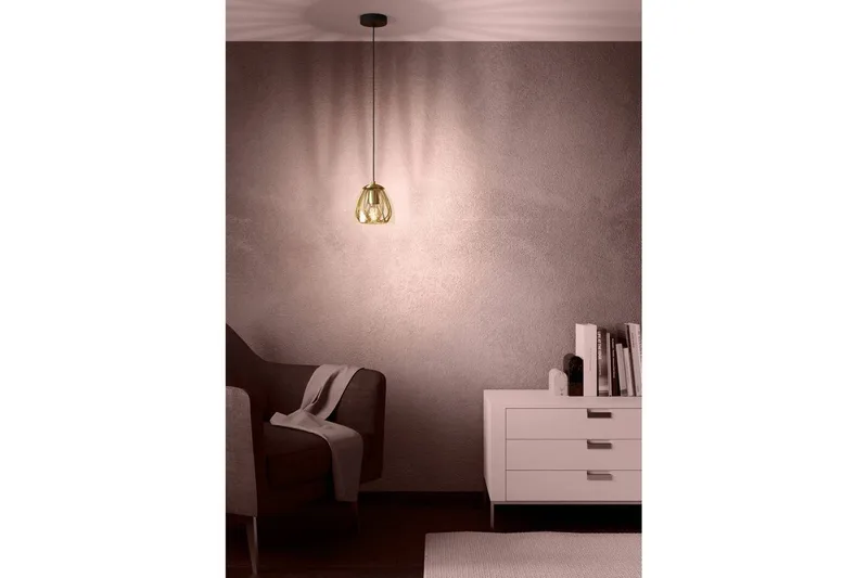 Kattopendel Eglo Jazminia Messinki/Läpinäkyvä - Valaistus - Sisävalaistus & lamput - Ikkunavalaisimet - Ikkunavalaisin riippuva