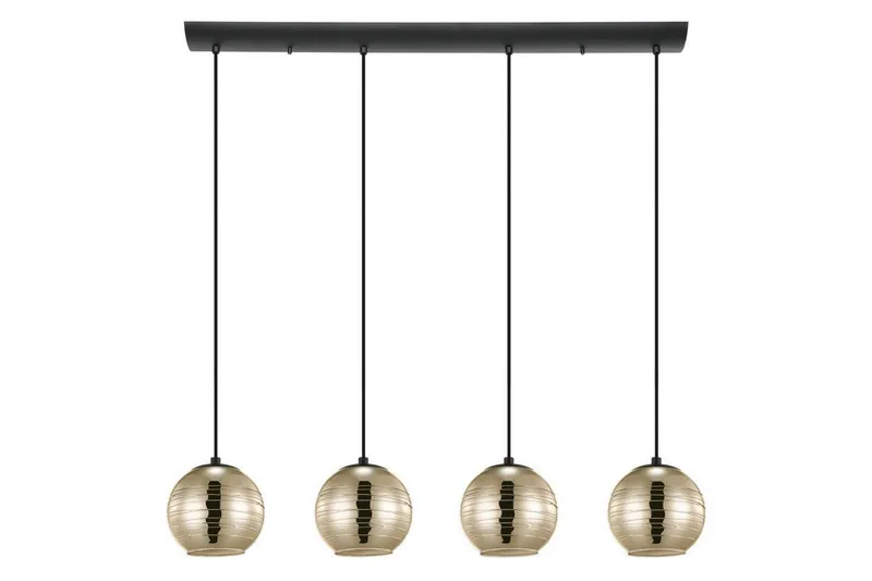 Kattopendel Eglo Lemorieta Musta/Kultainen 4 Lamppua, undefined