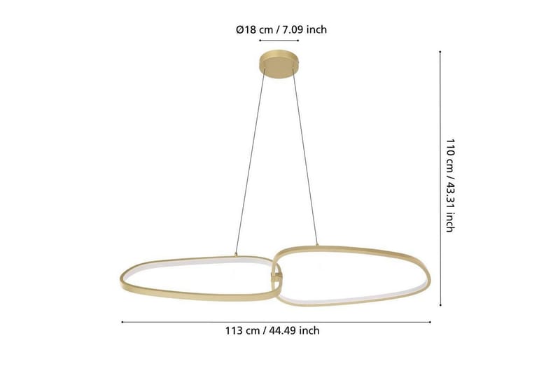Kattopendel Eglo Lodosa Messinki - Valaistus - Sisävalaistus & lamput - Ikkunavalaisimet - Ikkunavalaisin riippuva