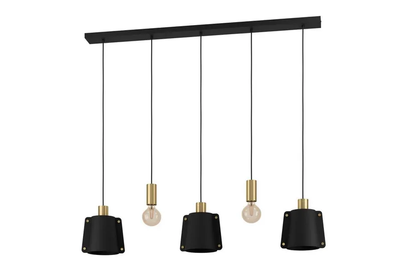 Kattopendel Eglo Majagua Musta/Messinki 5 Lampulla, undefined